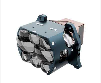 Ocho ojos fox 6 10 luz directa LED lente de doble luz