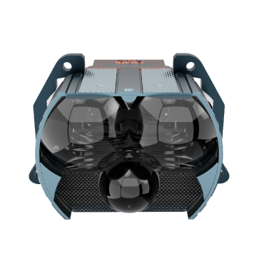 GT7A tres ojos fox single directo 5 luces LED lente de doble luz